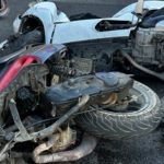 Capo d'Orlando, collision between two scooters: four young people involved, one slightly injured