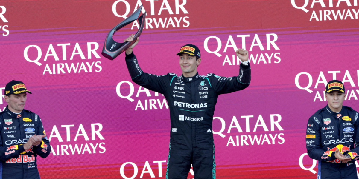 GP Azerbaijan, Italy is not there. Russell wins ahead of Verstappen and Hadjar. Antonelli fifth, Ferrari off the podium