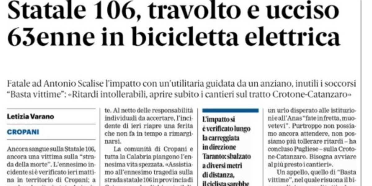 Press review 09/30/2026 Calabria editions