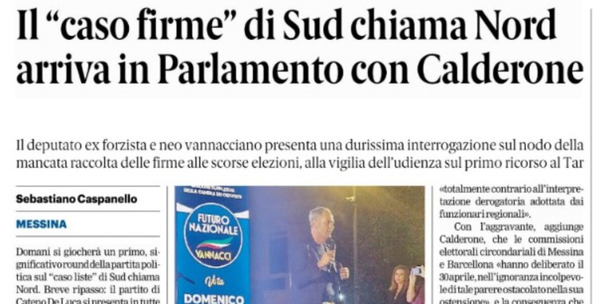 Press review 09.30.2026 Messina edition
