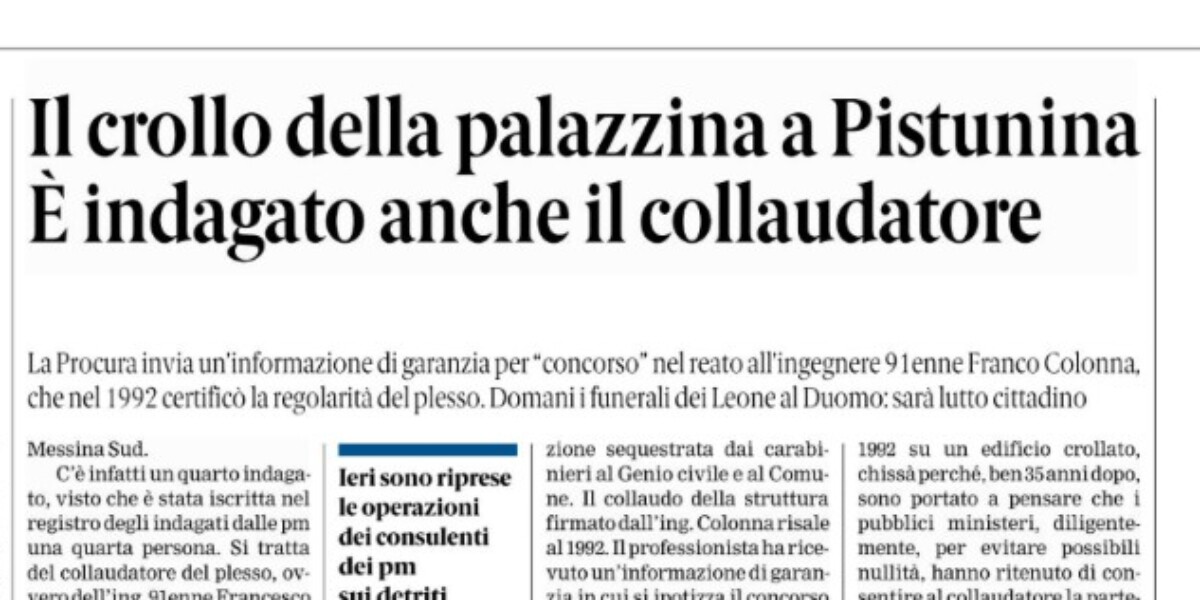 Press review 15-09-2026 Messina edition