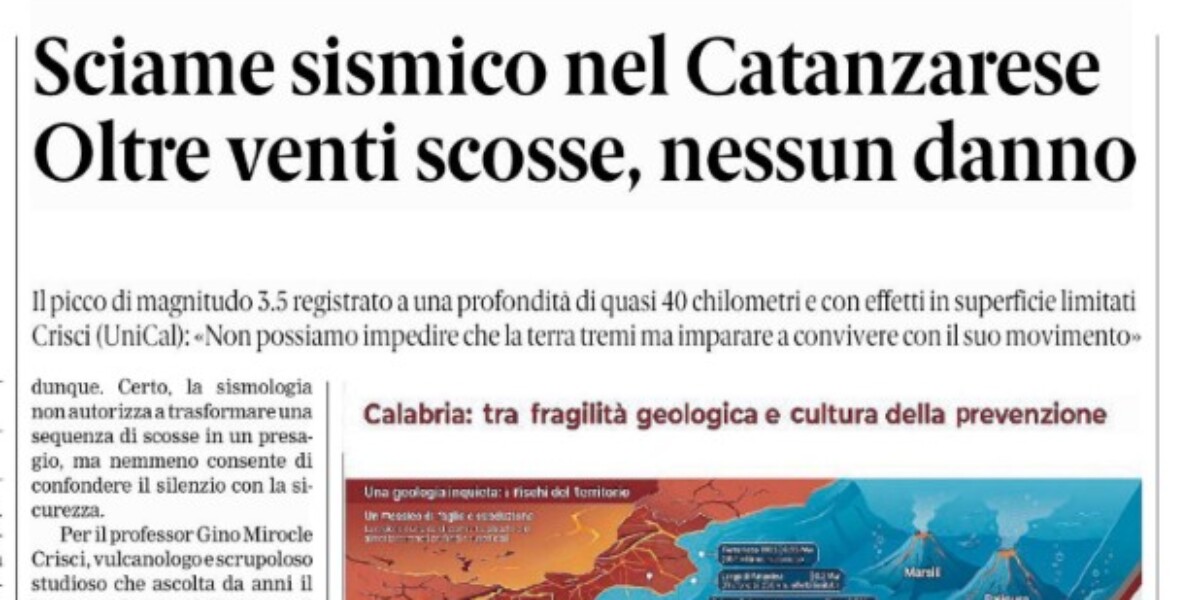 Press review 17-09-2026 Calabria editions