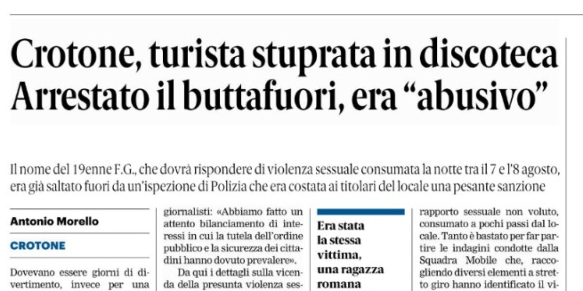 Press review 23-09-2026 Calabria editions