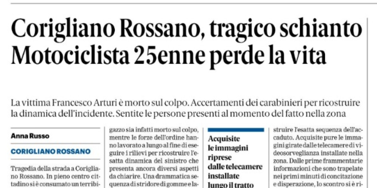 Press review 29-09-2026 Calabria editions