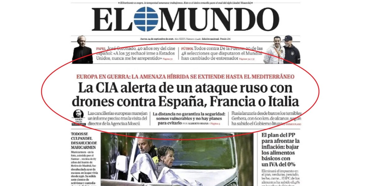 Russian drones from the sea against Italy: why the El Mundo scenario is not very convincing