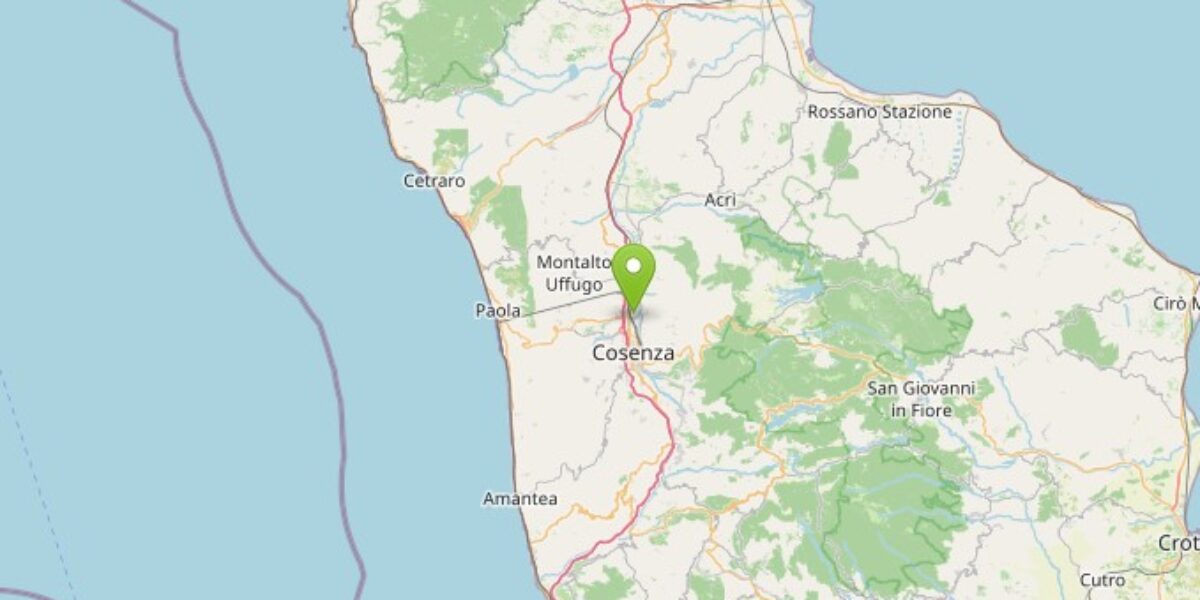 Strong earthquake in the province of Cosenza: magnitude 3.7
