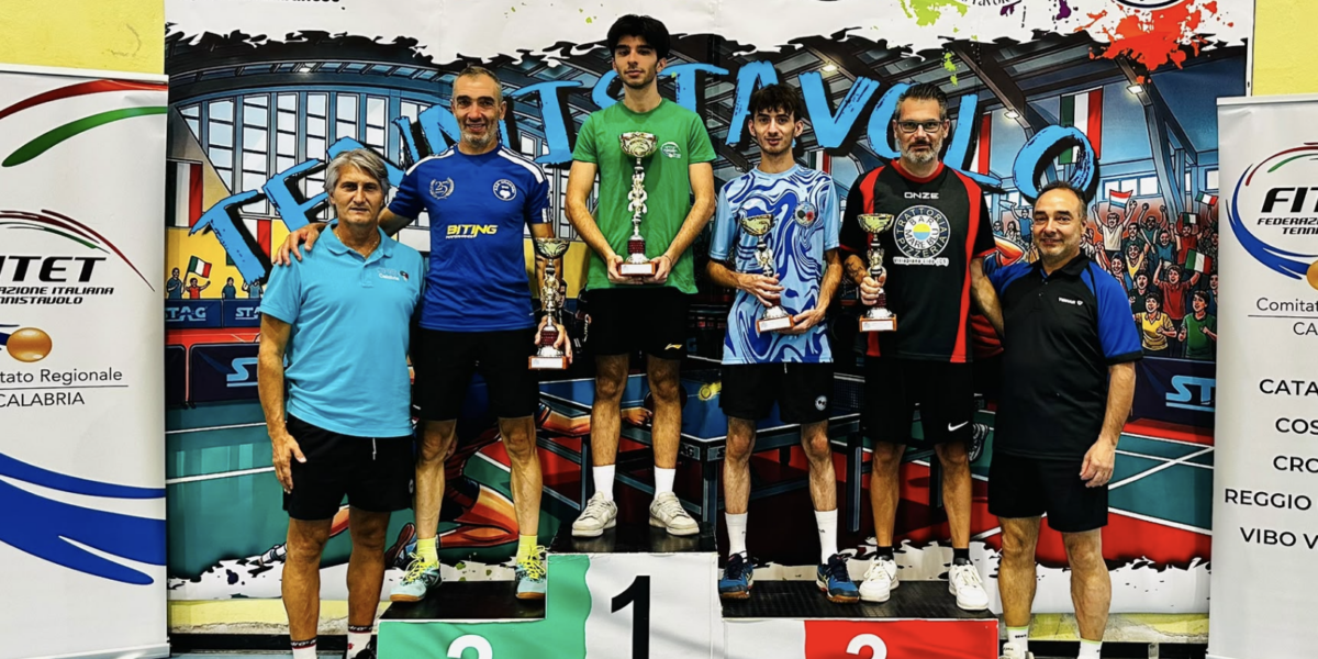 Table tennis, De Vito, Aita and Malizia win in Spezzano Albanese. Two podiums for Casper in Milazzo