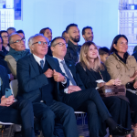 The Gias model at «Boss in Incognito», the employees gathered in Mongrassano to watch the episode