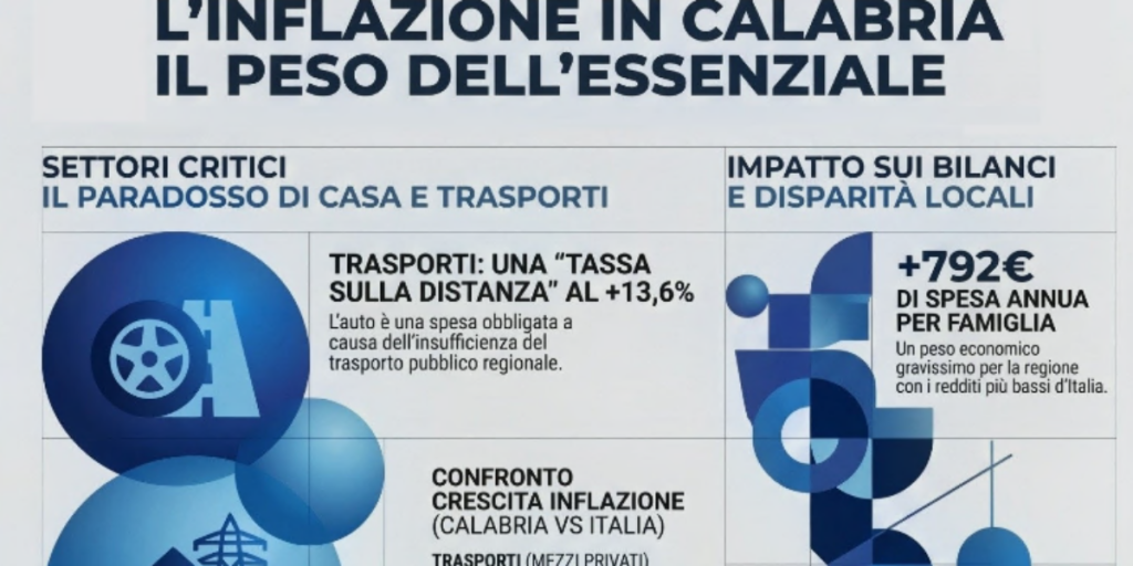 The car and the house cost more in Calabria: this increases family hardship