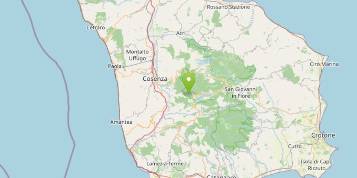 The earth still shakes in the Cosentino area: earthquake of magnitude 2.9 in Aprigliano