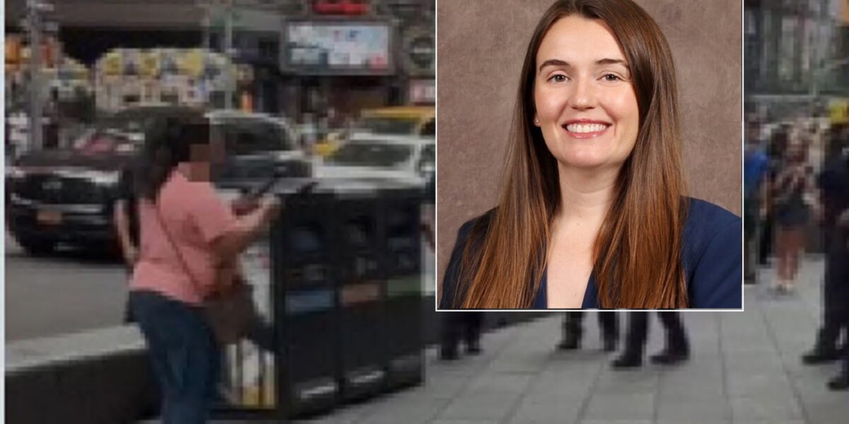 Times Square, the victim of the stabbing is 32-year-old manager Erin Piacenti