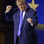 Trump, "Let us finish the job and every American will have $5,000"