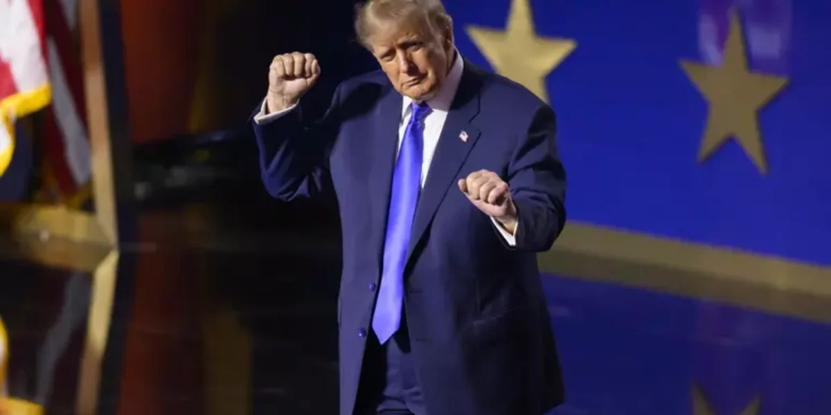 Trump, "Let us finish the job and every American will have $5,000"
