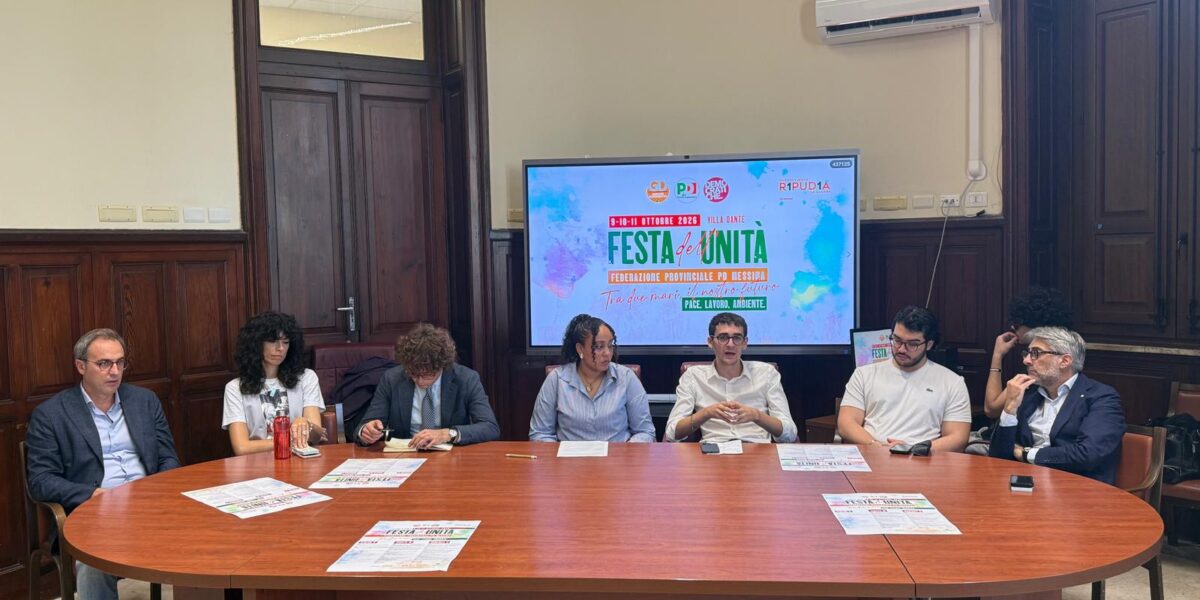 Messina, Festa dell'Unità at Villa Dante from Friday to Sunday: young people, work and the environment