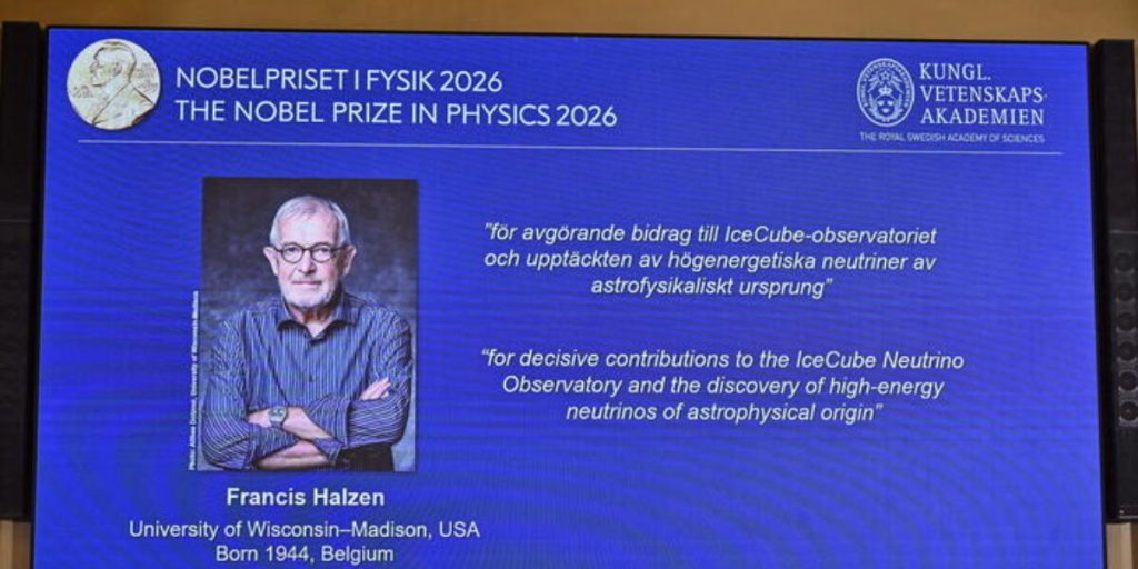 Nobel Prize in Physics to Francis Halzen for the discovery of cosmic neutrinos