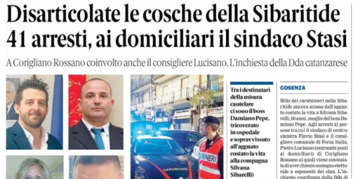 Press review 29-10-2026 Calabria editions
