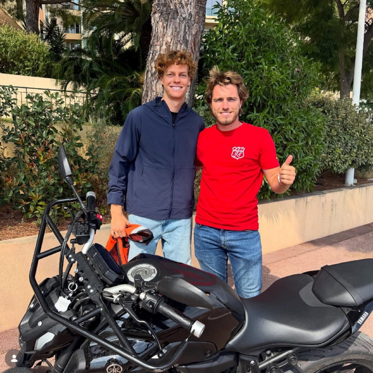 Sinner in the photo posted on Instagram by Monaco Bonne Conduite